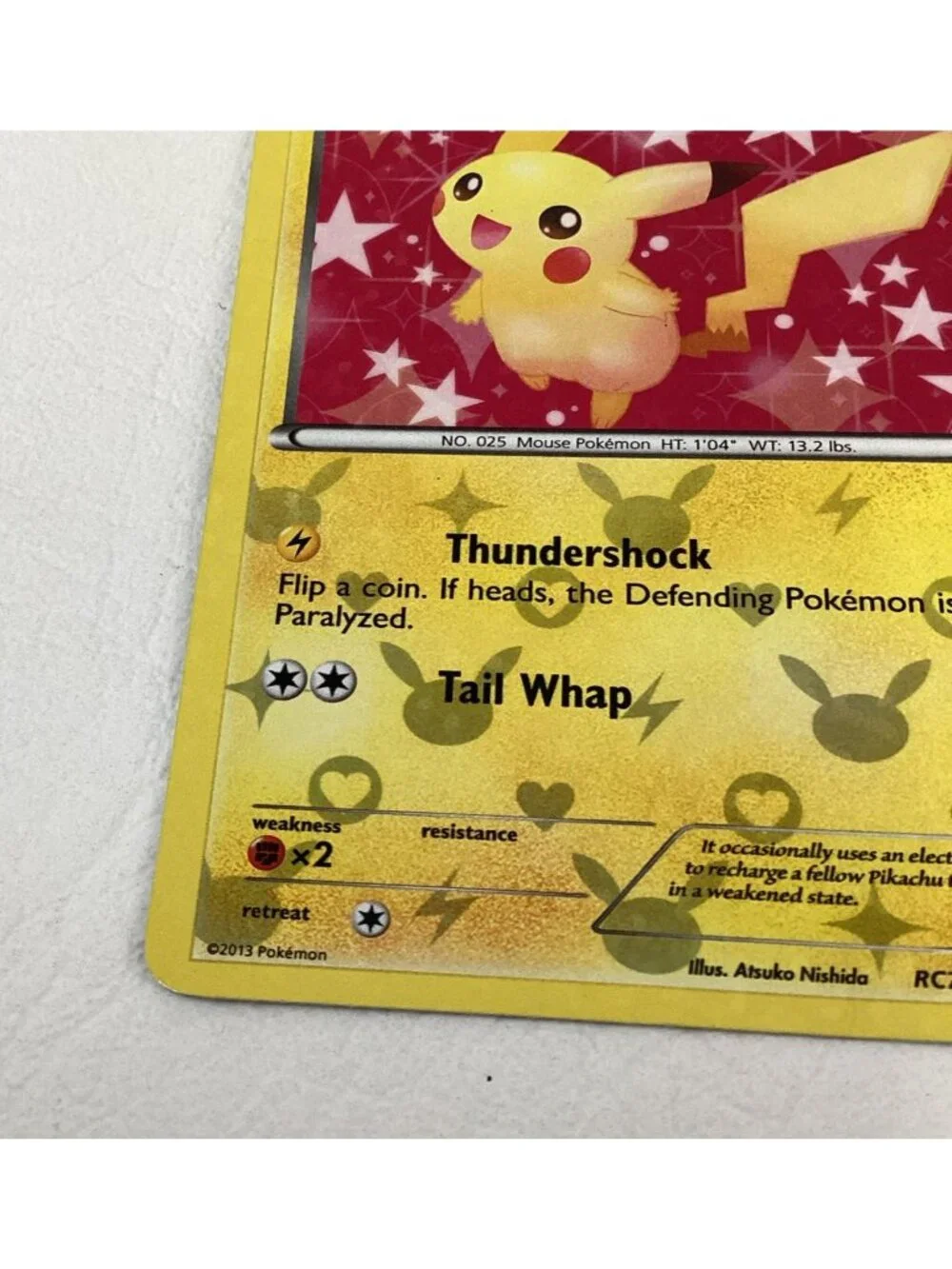 Pikachu RC7/RC25 Legendary Treasures: Radiant Collection Pokemon TCG Holo EX Con